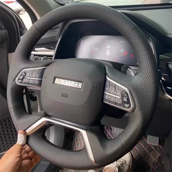 original leather car steering wheel cover protect for haval H6 H2s h4 interior accessories auto styling 2017 2018 2019 2020 2021