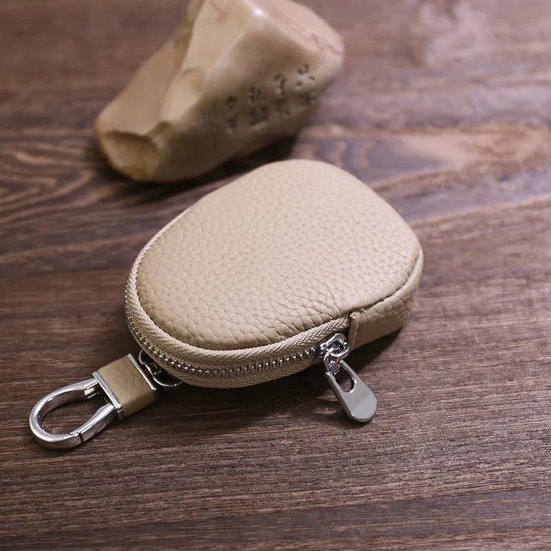 Multifunctional  Coin Purse Soft Leather Earphone Key Holder Storage Wallet Unisex Compact Pouch for Youth Simple Design