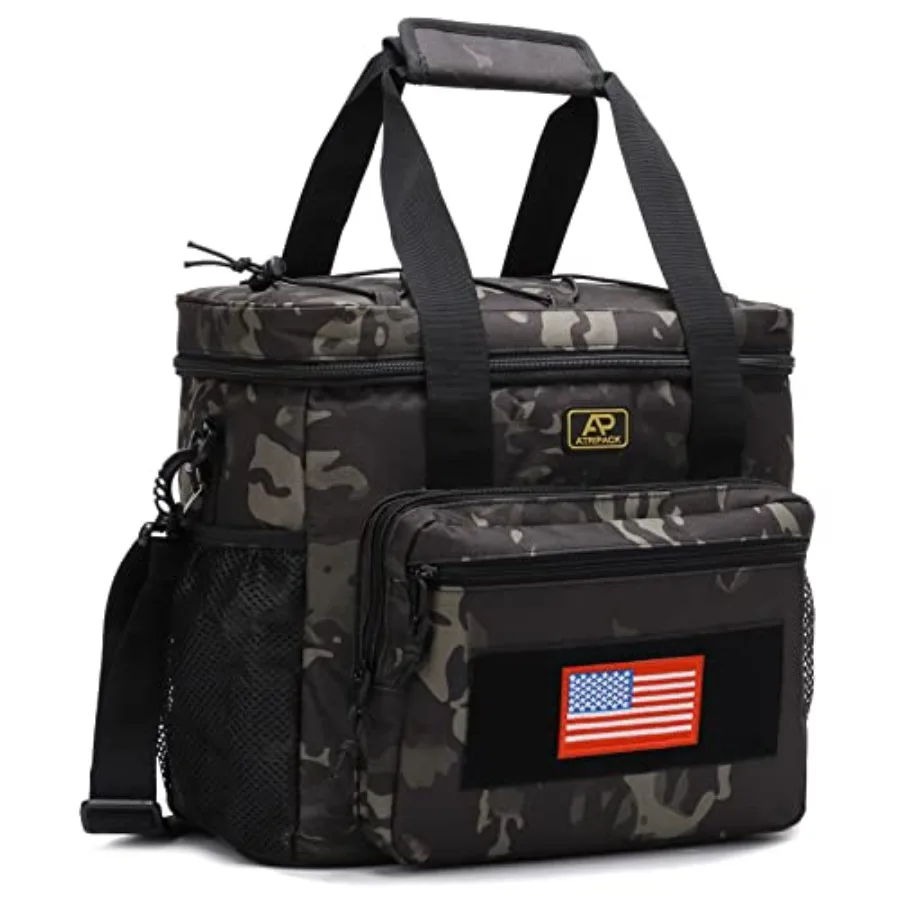 

Lunch Box for Men Tactical Lunch Bag MOLLE Webbing Leakproof Insulated Lunch Cooler Women Adult Meal with Adjustable Shoulder S