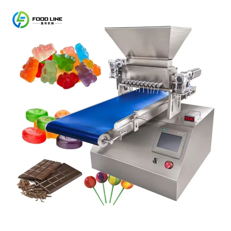 Máquina de depósitos de dulces de laboratorio multifunción para producción de dulces pequeños