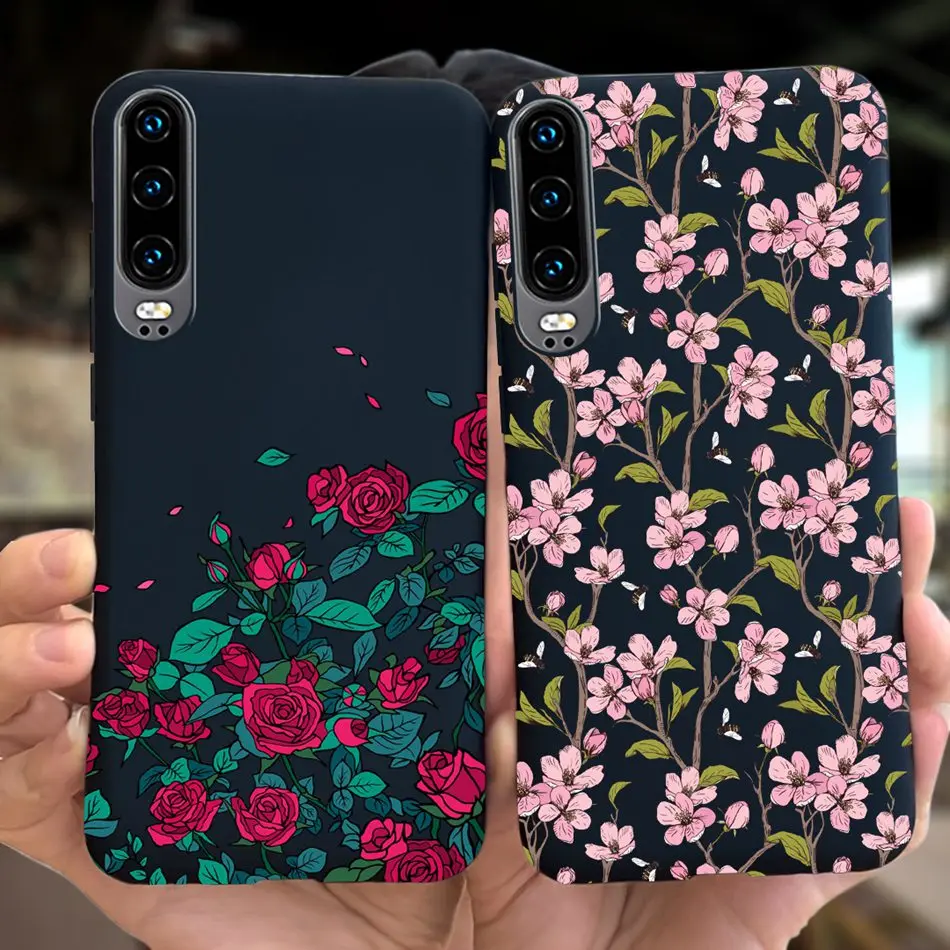 For Huawei P30 Case Silicone Cute Fashion Pattern Soft Bumper Cover For Huawei P 30 P30 ELE-L29 ELE-L09 ELE-L04 Case Fundas 6.1