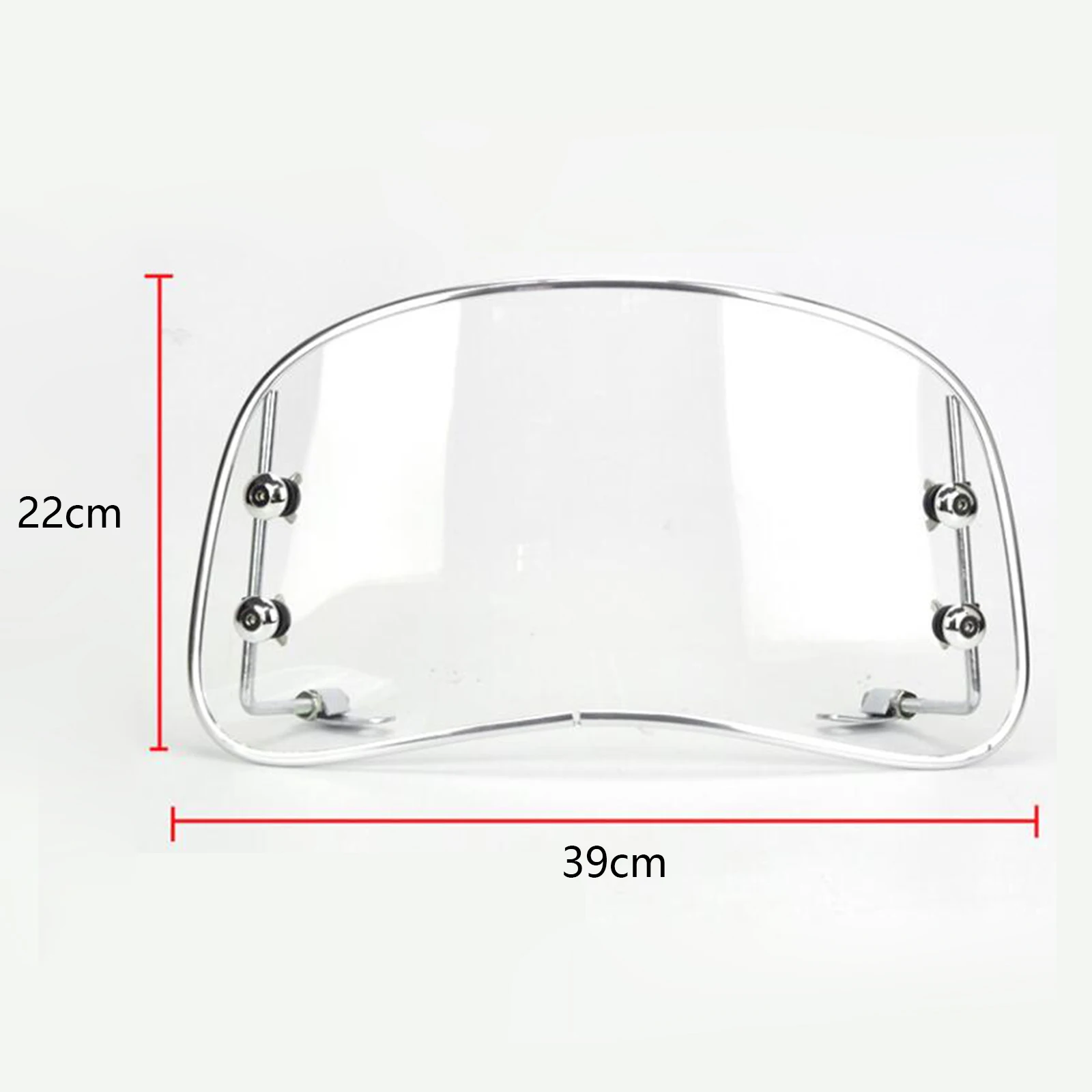 8.6 بوصة للعطلات الرومانية مركبة كهربية إيما صني دراجة نارية الزجاج الأمامي شاشة أمامية واضحة حاجز الرياح شاشات منحرف