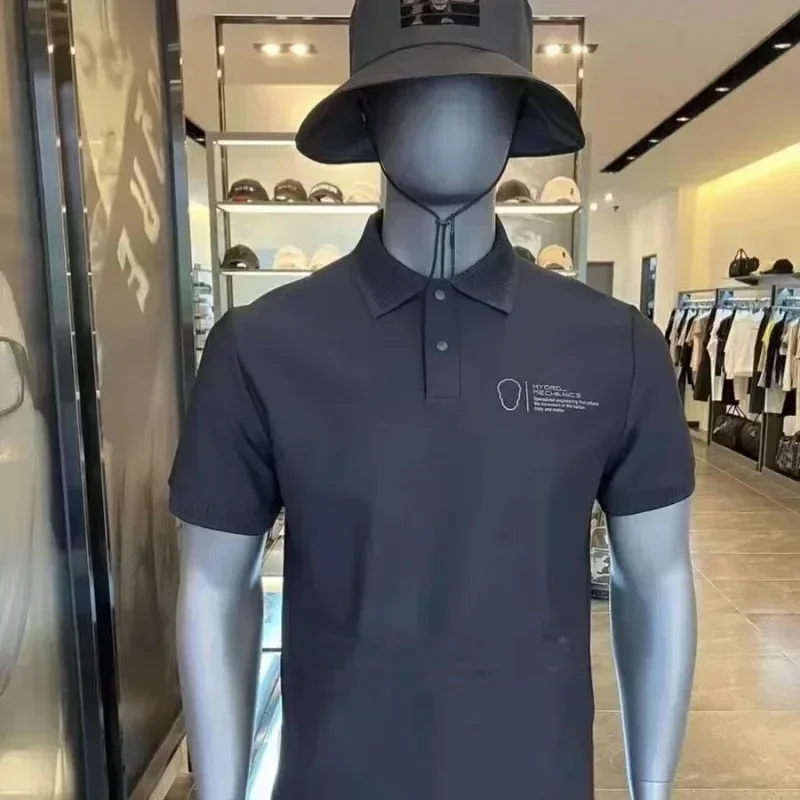 Fashion Breathable Skull Head Short Sleeved Golf T-blood Shirt,High Quality Men Sports Tennis Golf Tee Top