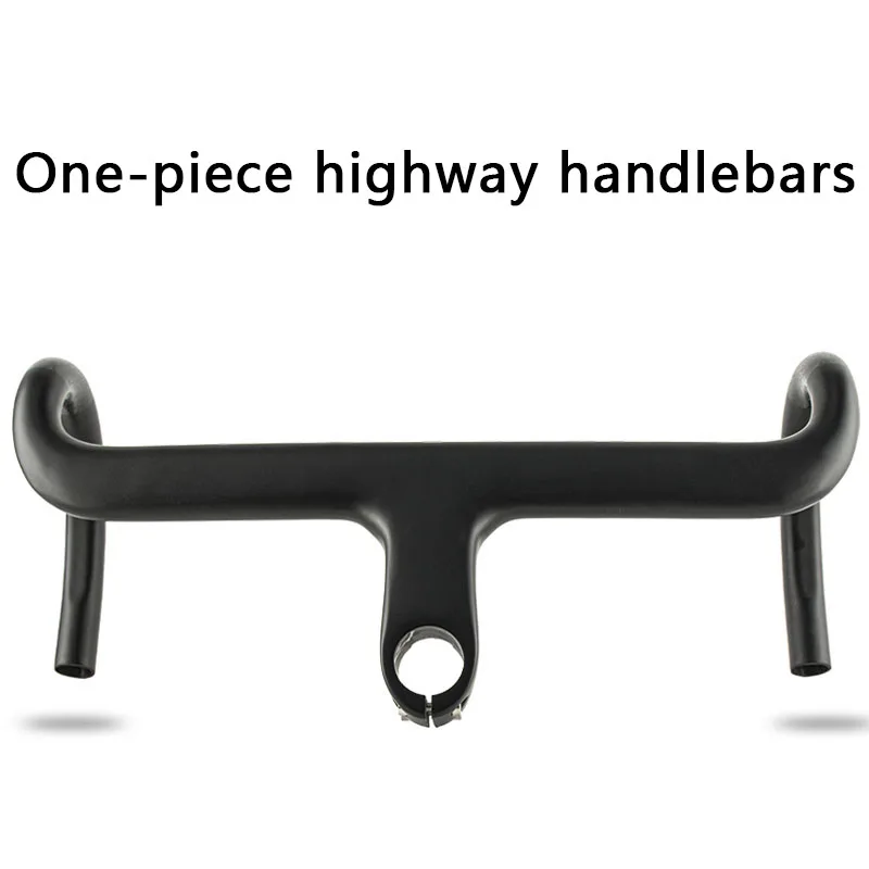 T1000 Carbon Integrated Handlebar for Road Racing Bicycles, OD2, 28.6mm, 31.8mm, Bicycle Parts