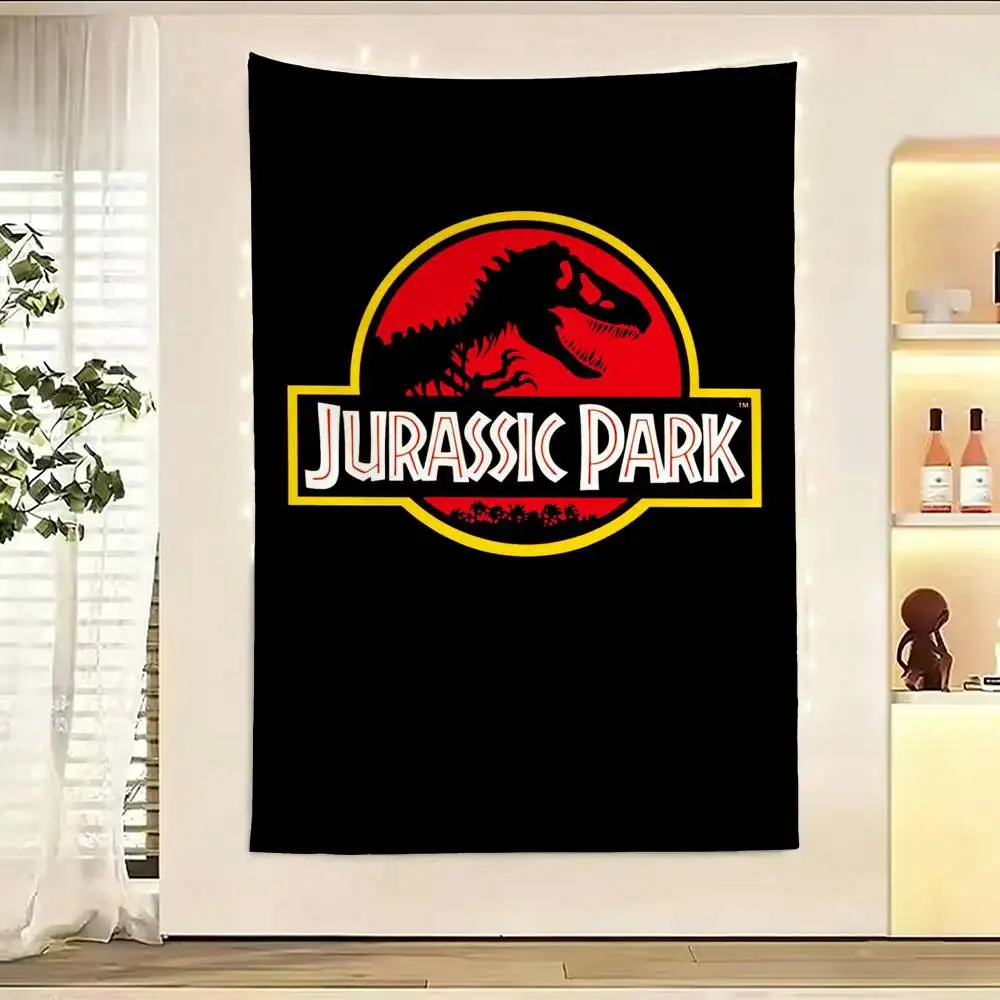 

Movie J-Jurassic Park Flag Outdoor Decorations for Bedrooms Home Decor Items Decoration Banners
