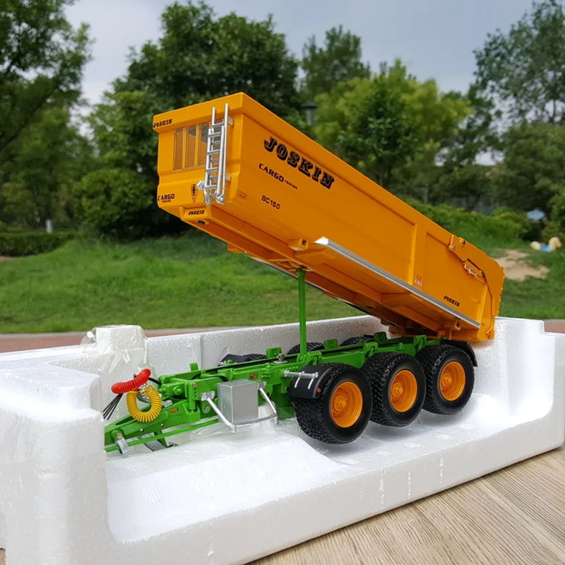 Diecast 1:32 Scale JOSKIN Trans CARGO 7500  Alloy Drag Bucket Dumper Agricultural  Model Collection Souvenir Dsiplay