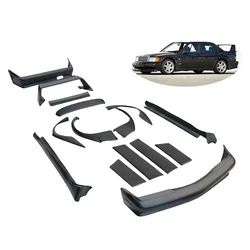 For 1982-1993 Mercedes-benz C-class 190E W201 EVO Body Kit Wide Fender Side Diffuser Front Bumper Rear Bumper Trunk Flow Plate