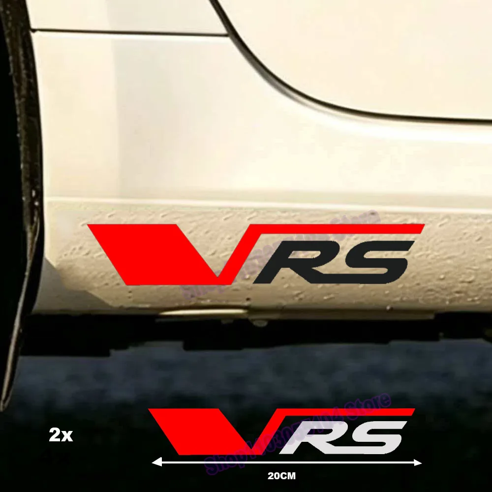 2pcs VRS Car window sticker car body decal For Kamiq Octavia Kodiaq Rapid Superb Fabia Karoq Scala 1 2 3 a5 a7 RS MK1 MK2 MK3