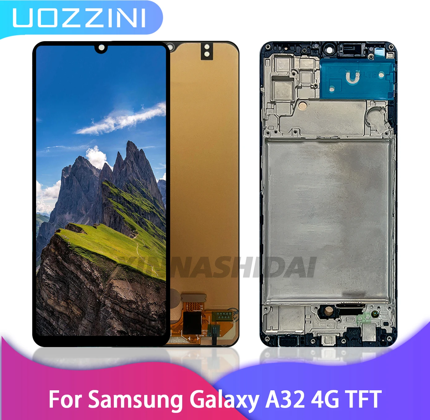 SUPER TFT Für Samsung Galaxy A32 4G A325F LCD Display Touchscreen Digitizer Montage Ersatzteile mit Rahmen