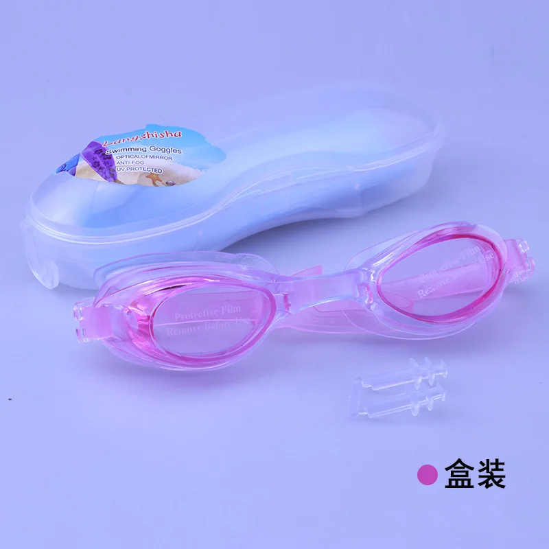 Hot-Selling Recommended Waterproof Swimming Goggles Unisex Swimming Goggles Flat Light  Adjustable Multi-Color