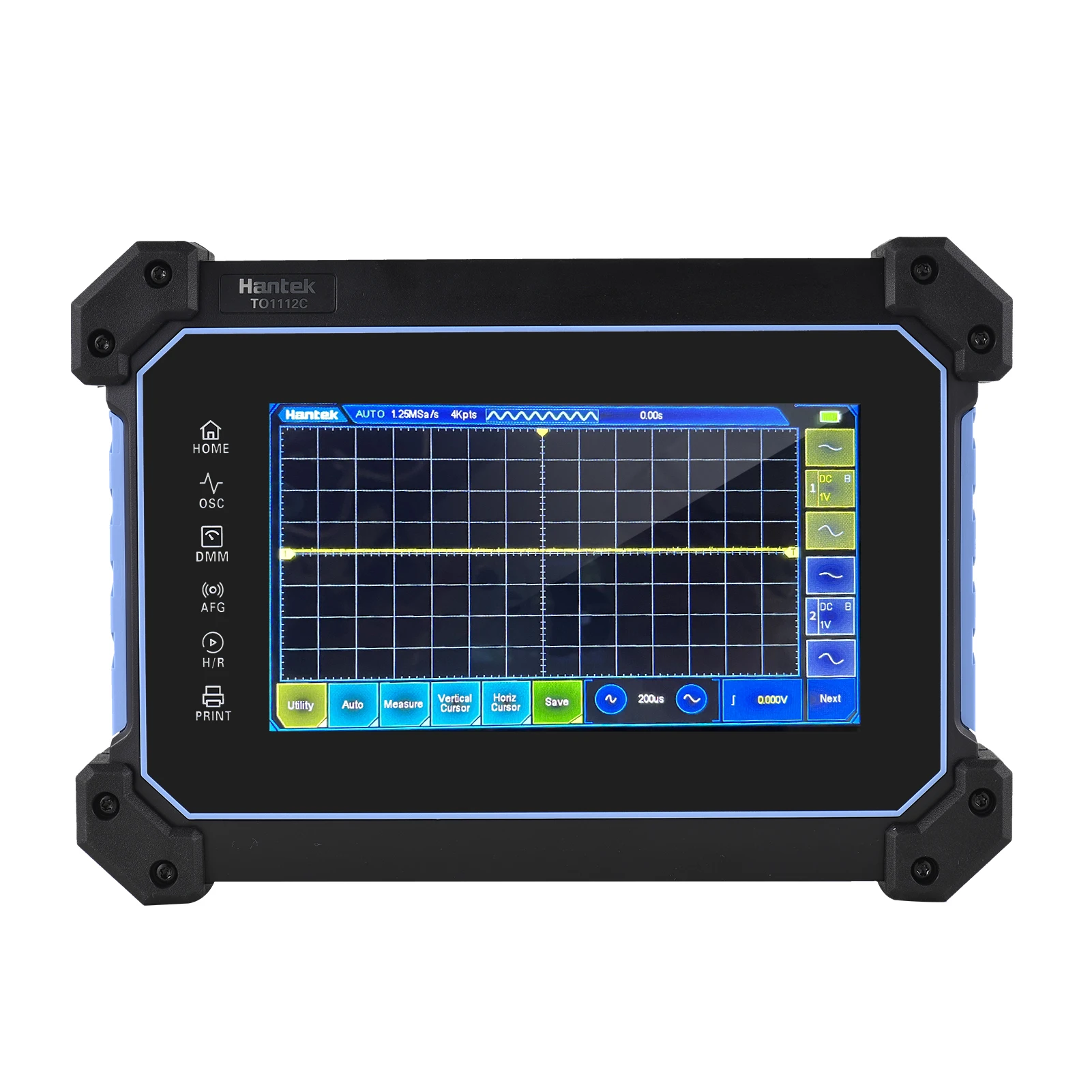 TO1112D/TO1112C/TO1254D/TO1204D /TO1154D Rechargeable Oscilloscope 2/4-Channel 250/1G MSa/S Sampling Rate 25MHz Signal Source