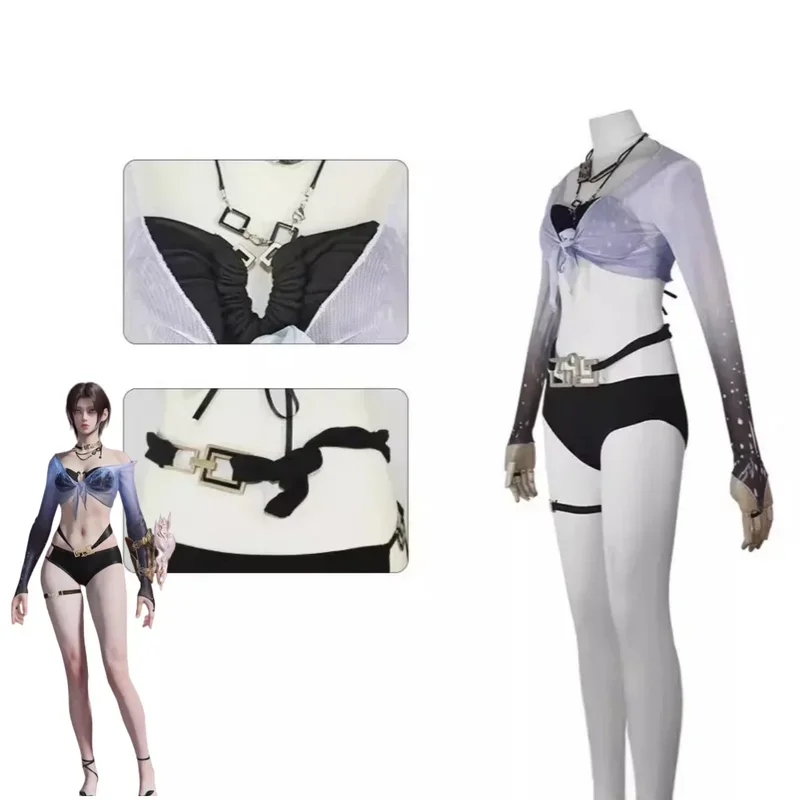 FC6Game ナラカ: ブレードポイント シェイオル・ウェイ コスプレ衣装 サマーパーティー・ハーフサマーブリーズ 水着 女性 セクシー ビキニ パーティー Su@FC8！