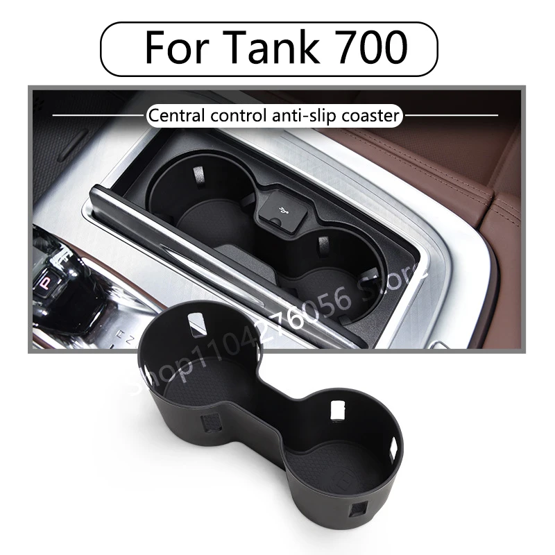 

For Great Wall Tank 700 2024 Silicone Water Cup Holder Insert Center Console Organizer Car Accessories