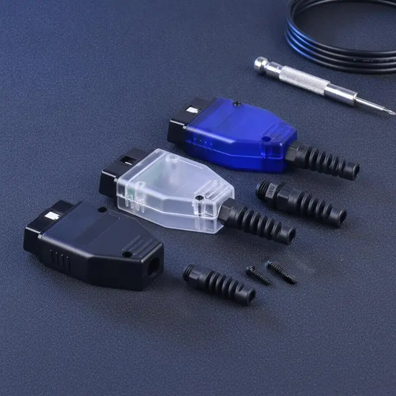 16Pin OBD2 Connector 1 Set J1962 OBD Male Plug Durable OBD II Adaptor for Professional Auto Mechanics DIY Repair