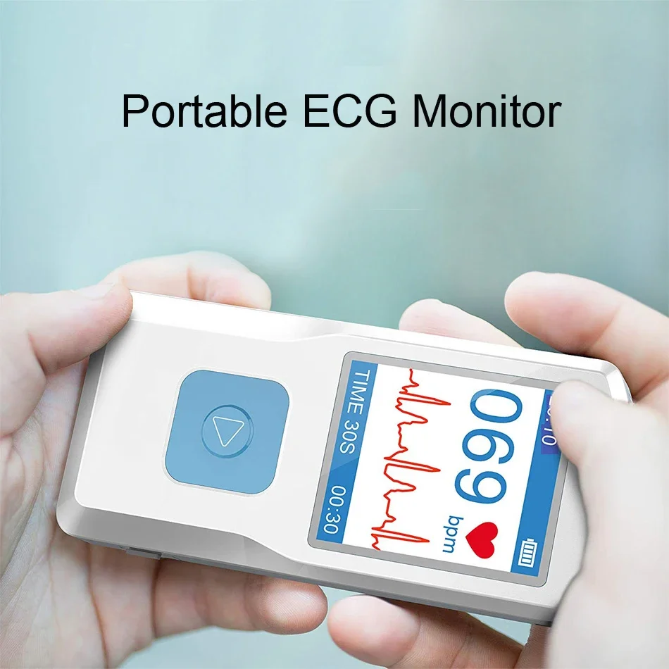 PM-10 ECG Monitor Rechargeability Portable Bluetooth ECG Monitor, Visible Electrocardiogram, Digital Multifunctional ECG Monitor