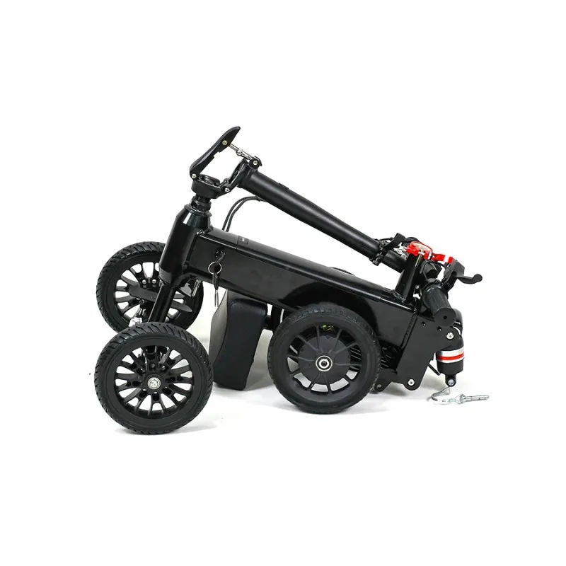 Alat Bantu Jalan Lutut MK01 dengan Ban 8 Inci, Motor 150W, untuk Penyandang Disabilitas