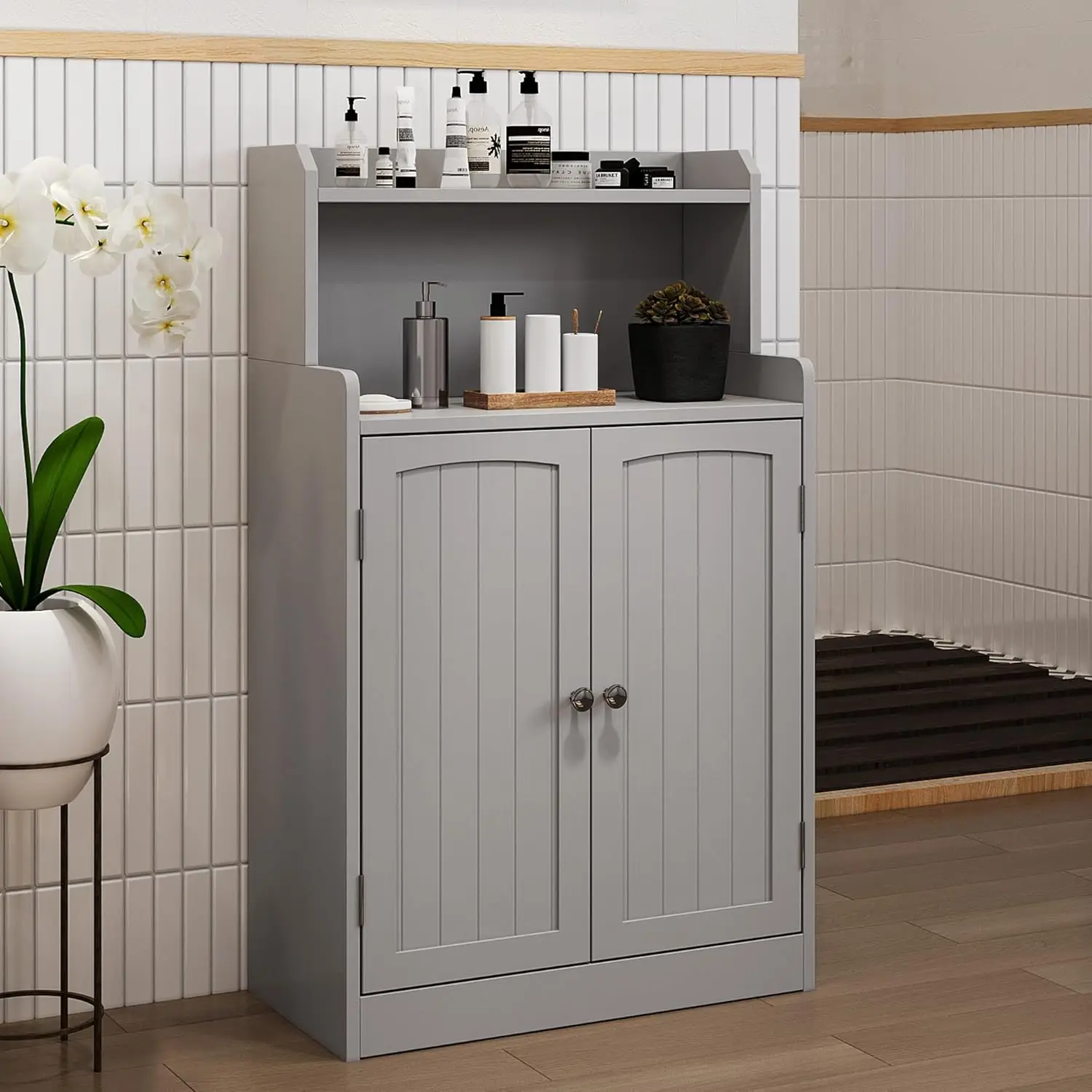 

40" Freestanding Storage Cabinet with 2 Doors for Bathroom Kitchen Hallway, Customized