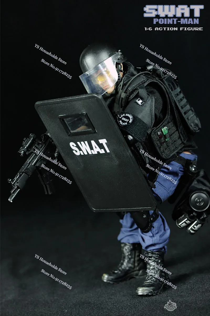 3 Styles Boys Gifts 1/6 SWAT Man Action Figure 30cm PVC Assaulter Attacker Breacher Point Soldier Model  Fans Collection Toys