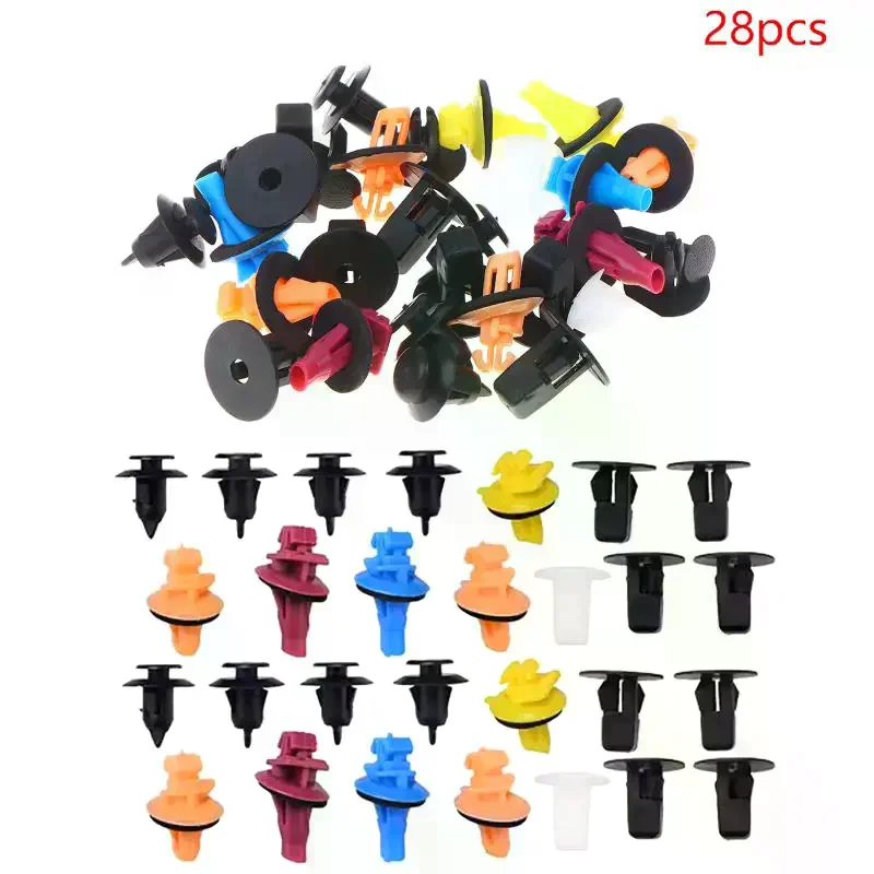 7549260020 7539460030 7588460010 9018906065 28PCS Bumper Door Panel Trim Body Mould Flare Clip Fit For Prado 120