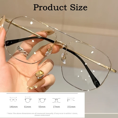 Imagen 2 del producto YIMARUILI, nueva moda, gafas de aviador Retro para hombre, aleación de titanio ultraligera, gafas graduadas ópticas de gran tamaño, montura 5588