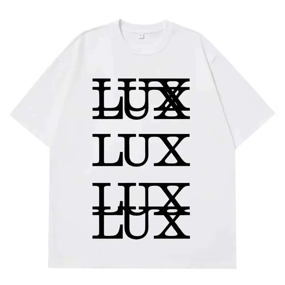 Rosalía LUX Tracklist Graphic T-Shirt, Unisex Fashion Hip-Hop Cotton Casual Harajuku Loose Short Sleeve Women And Men T-shirts