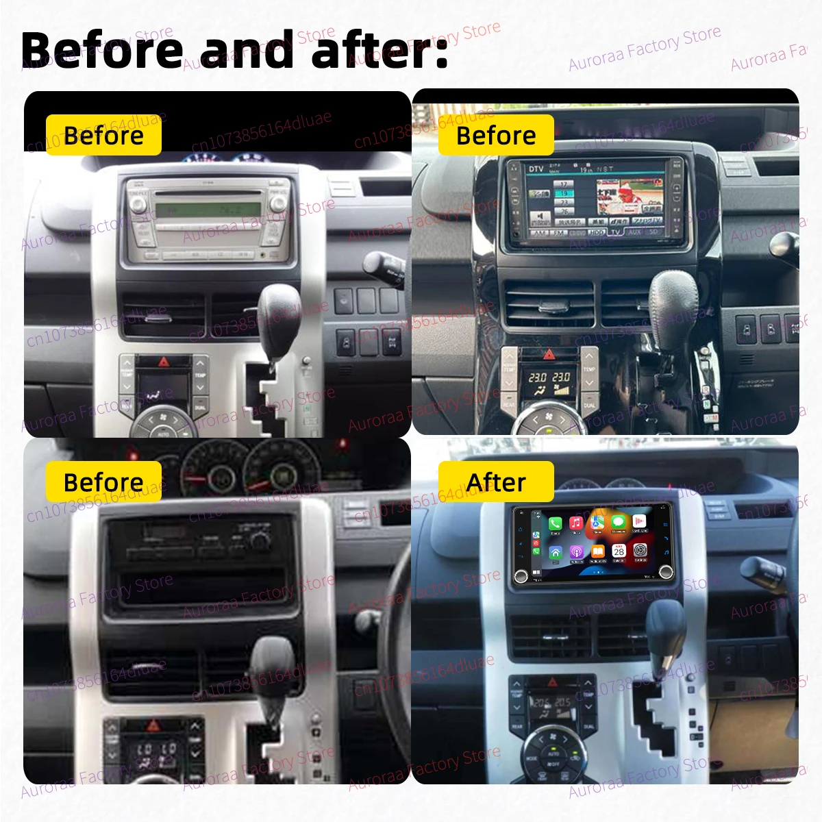 2 Din Android Radio Car Multimedia for Toyota Noah Voxy 2007-2013 7