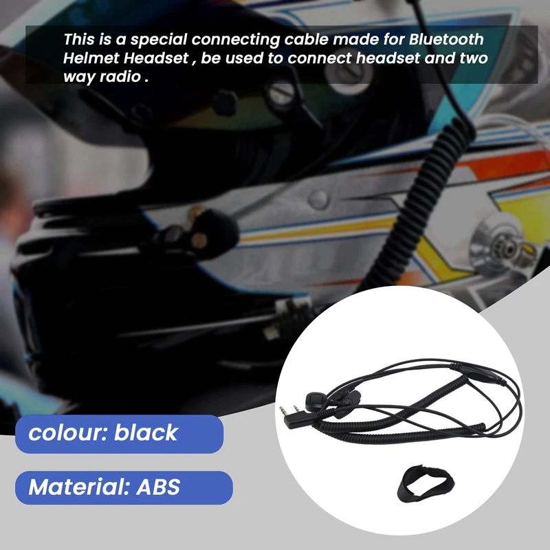 V3 V6 V8 V1098a V5s Casco Bluetooth Auricolare Cavo di collegamento speciale per Kenwood Baofeng UV-5R UV-82 GT-3 Radio bidirezionale