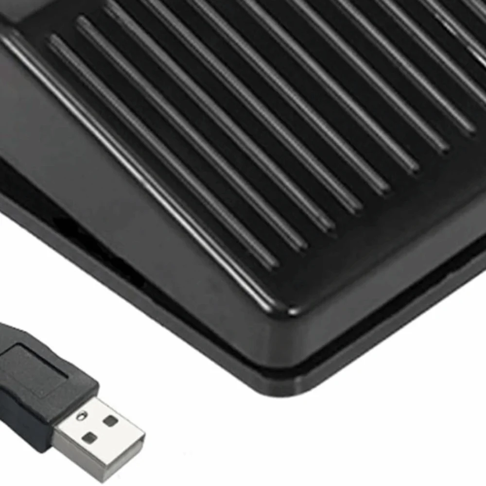 Ergonomic USB Foot Pedal Single One Key Programmable Gaming Foot Controller Foot Pedal Switch Transcription