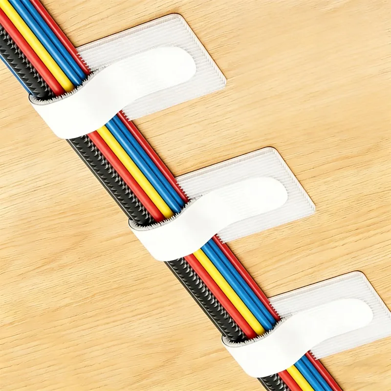 Multi-Purpose Cable Ties Self-Adhesive Cable Sorting Zip Ties Strong Self-Stick Cord Management Straps Management Tool for Wires