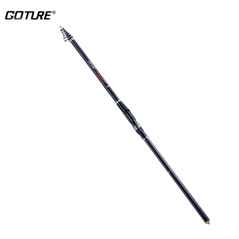 

Goture FIERY Rock Fishing Rod 30t Carbon Fiber Lightweight Portable 3.6-7.2M 2024 New Telescopic Fishing Rods with Storage Bag