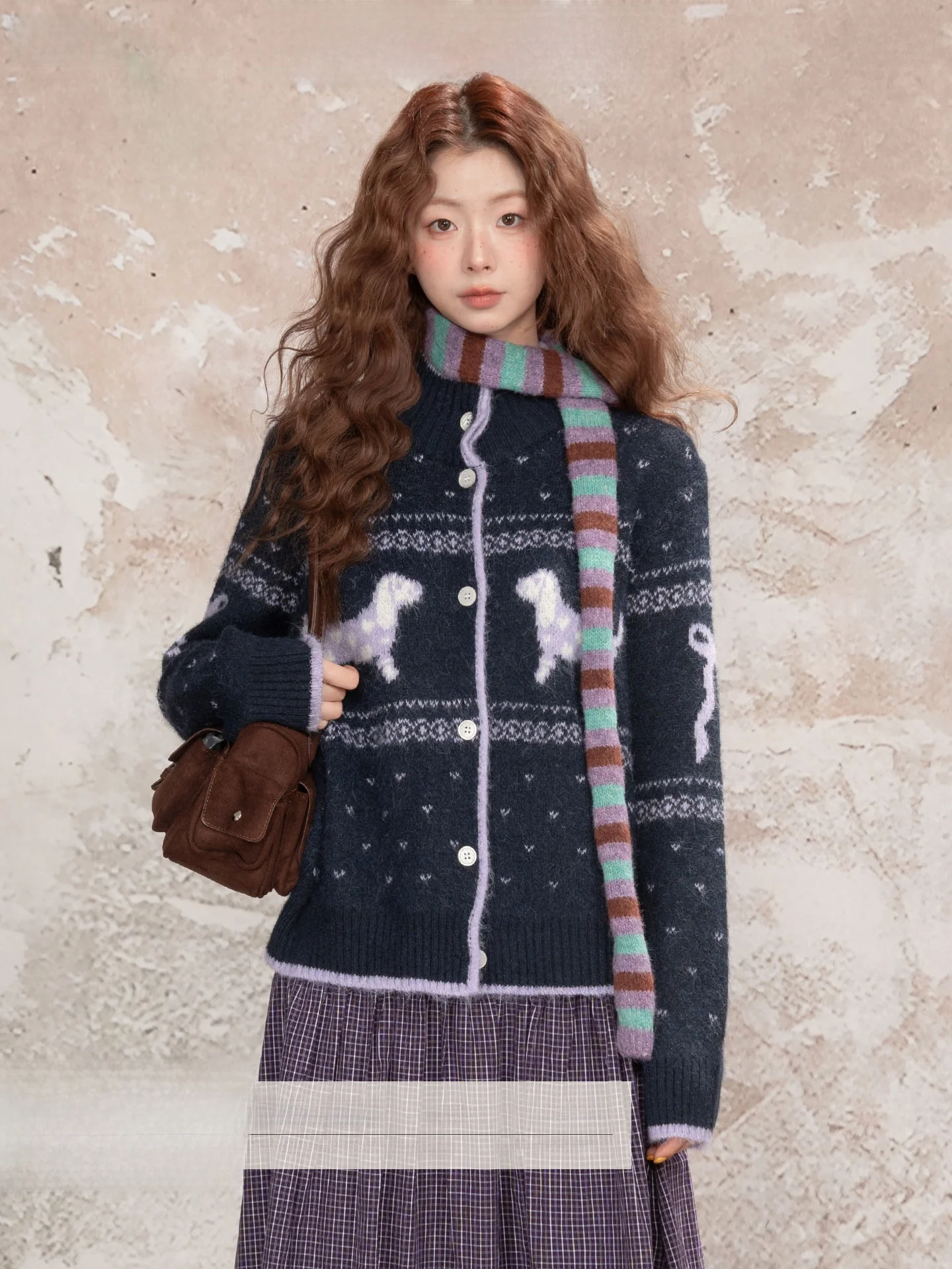 

Loveheynew Vintage Soft Loose Lazy Knitwear Women's Autumn Winter Merald Sweater Coat Sweet Sle Polyester Nylon Wool Blend ...