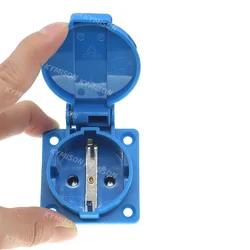 Germany Waterproof Industrial Socket AC Power Socket German Industrial Plug Electrical Socket with Waterproof Cover
