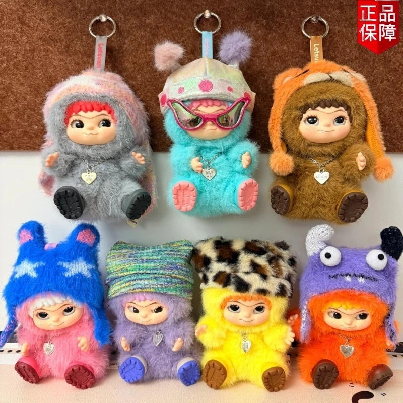 

В наличии, натуральная Wakuku Fuzzy Trendy Fun Party Series Mystery Box, милая фигурка Wakuku, слепая коробка, милая кукла, сумка, кулон, подарок