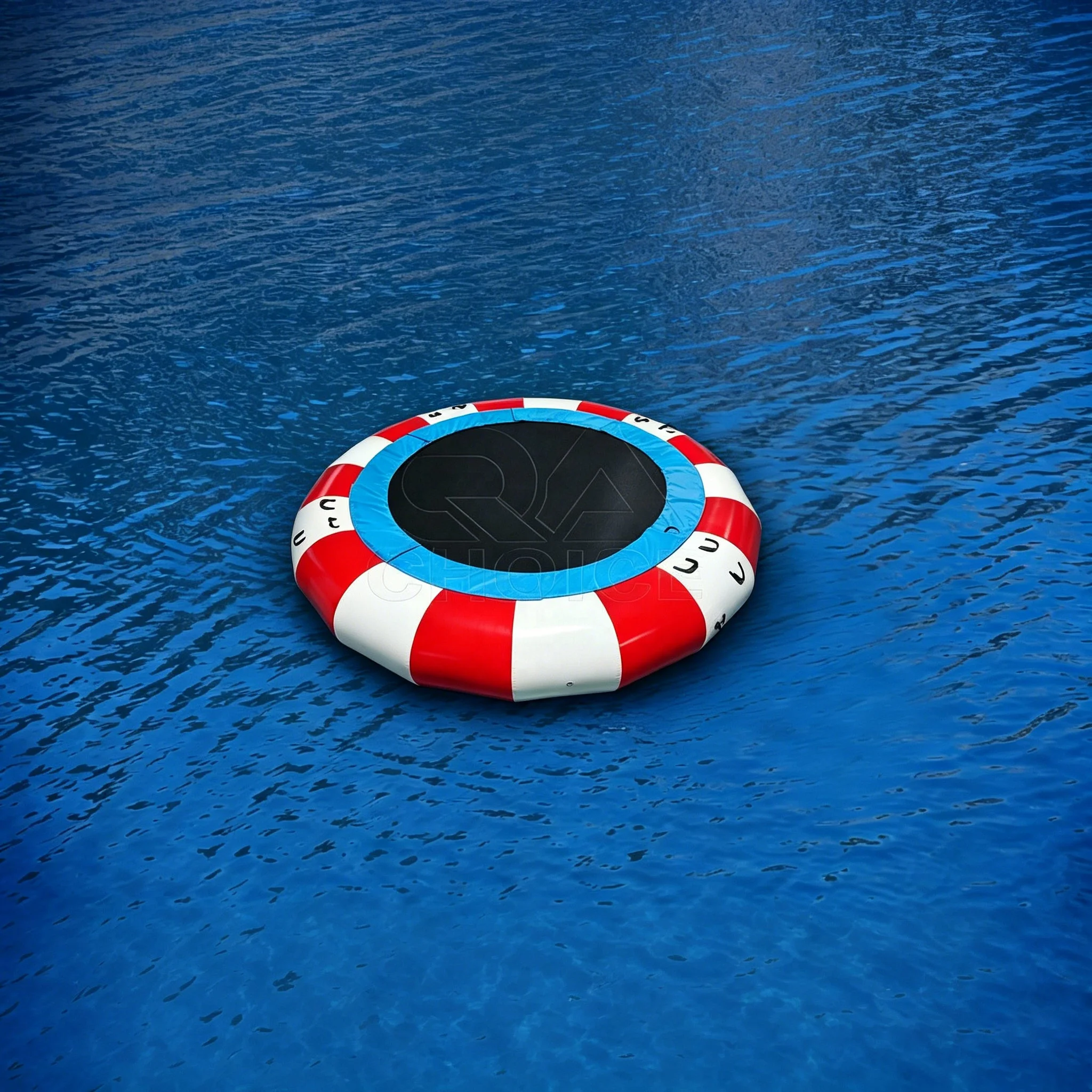

Popular Summer Holiday Water Sport Game Inflatable Water Trampoline Portable Float Jumping Bouncing Platform Water Park 5m