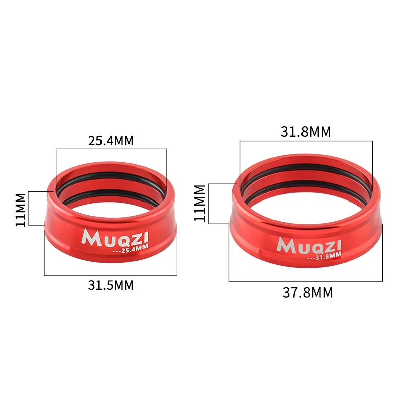 MUQZI Handlebar Fixing Locking Ring 25.4MM 31.8MM Handlebar Stem Aluminum Alloy Fixed Washer For Road Mtb Folding Bike