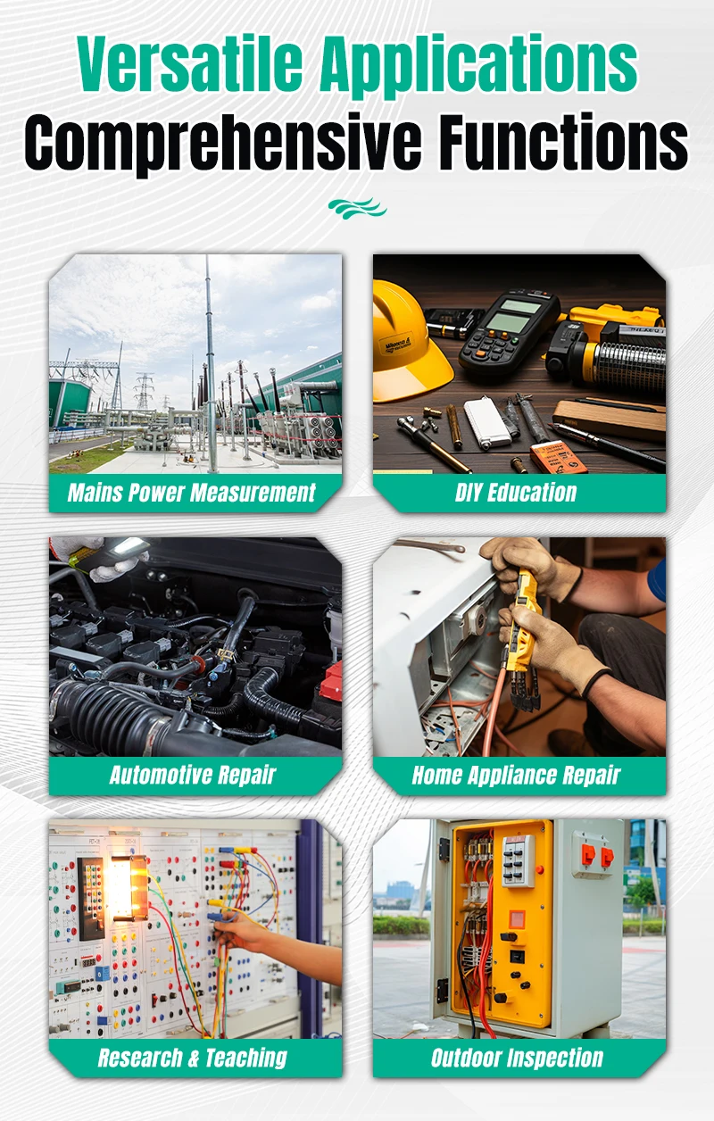 MASTFUYI портативный осциллограф-мультиметр с цветным экраном 10 МГц перезаряжаемый многофункциональный интеллектуальный инструмент для измерения противоожогов