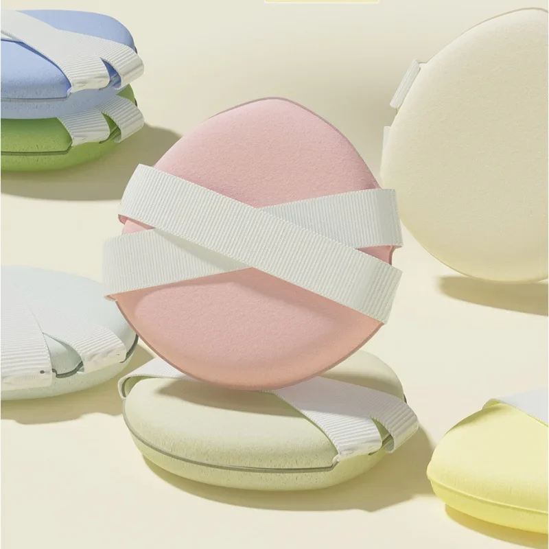 4 unid/set doble vendaje cojín de aire soplo de polvo tamaño grande algodón de azúcar Ultra suave esponja de maquillaje corrector base herramienta de maquillaje