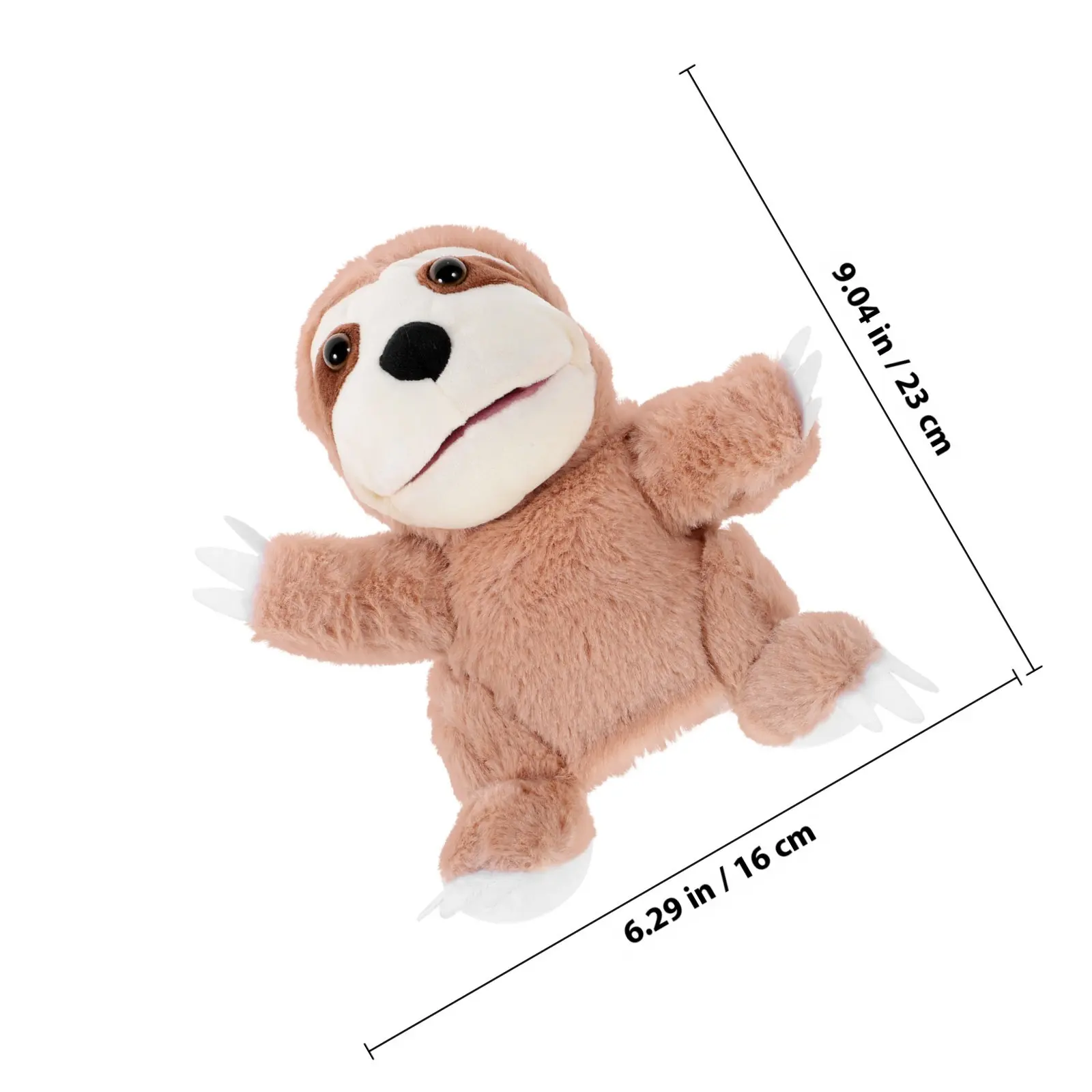 Sloth Hand Puppet for Kids – Soft Interactive Educational Toy for Storytelling, Role Play & Early Learning