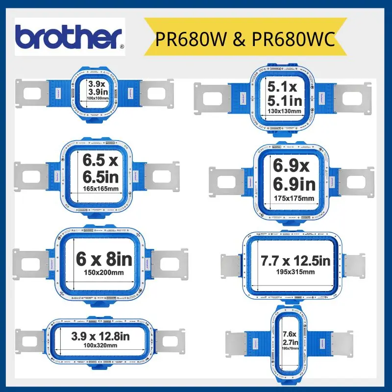 Sewtalent Strong Magnetic Mighty Hoop Frame Embroidery Hoops for Brother PR680W PR680WC Embroidery Machine