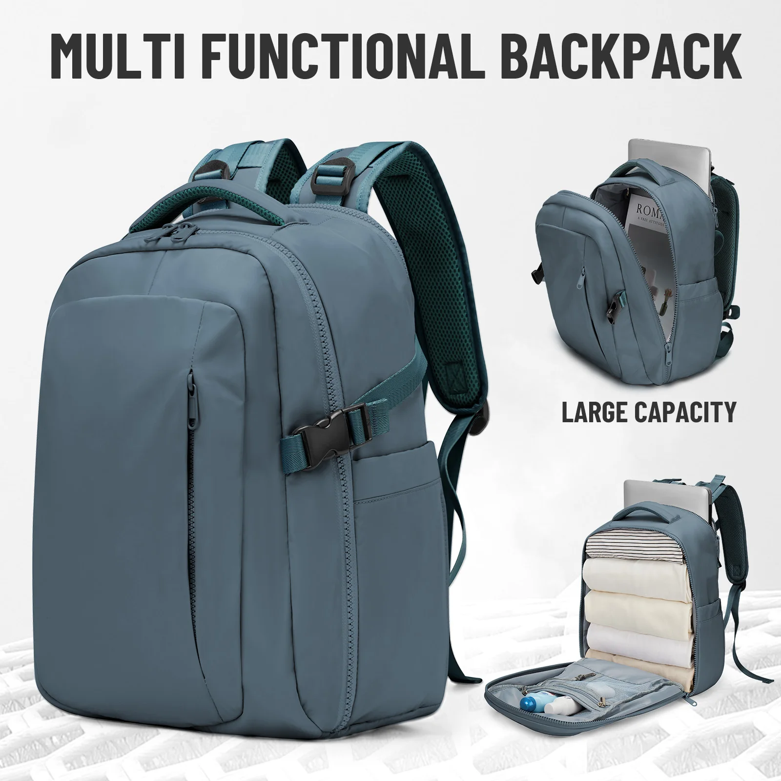 Travel Backpack for Women Men Carry On Luggage Ryanair 40x20x25 Backpack, Large Casual Weekend Bag College Laptop Backpack Work