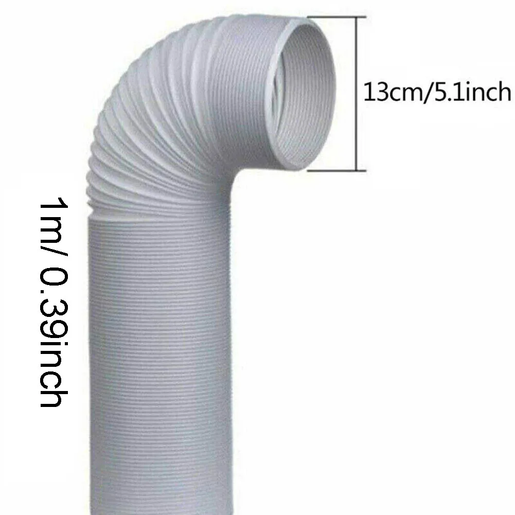 Portable Air Conditioner Hose 13/15cm 100cm Length AC Exhaust Vent Flexible Hose Anti-Clockwise Thread Air Conditioner Parts