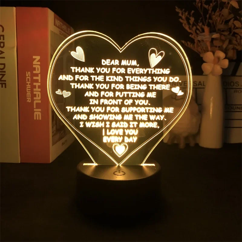 Love Nightlight Alarm Clock Base Nightlight Dropship Projector Decoration Color with Remote Directly Supply Children Anniversary