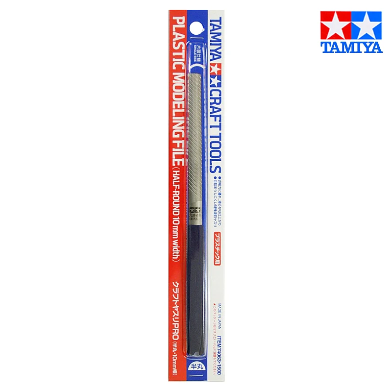 Tamiya 74063 Plastic Modeling File Pro Craft Tools (Half-round 10mm Width)