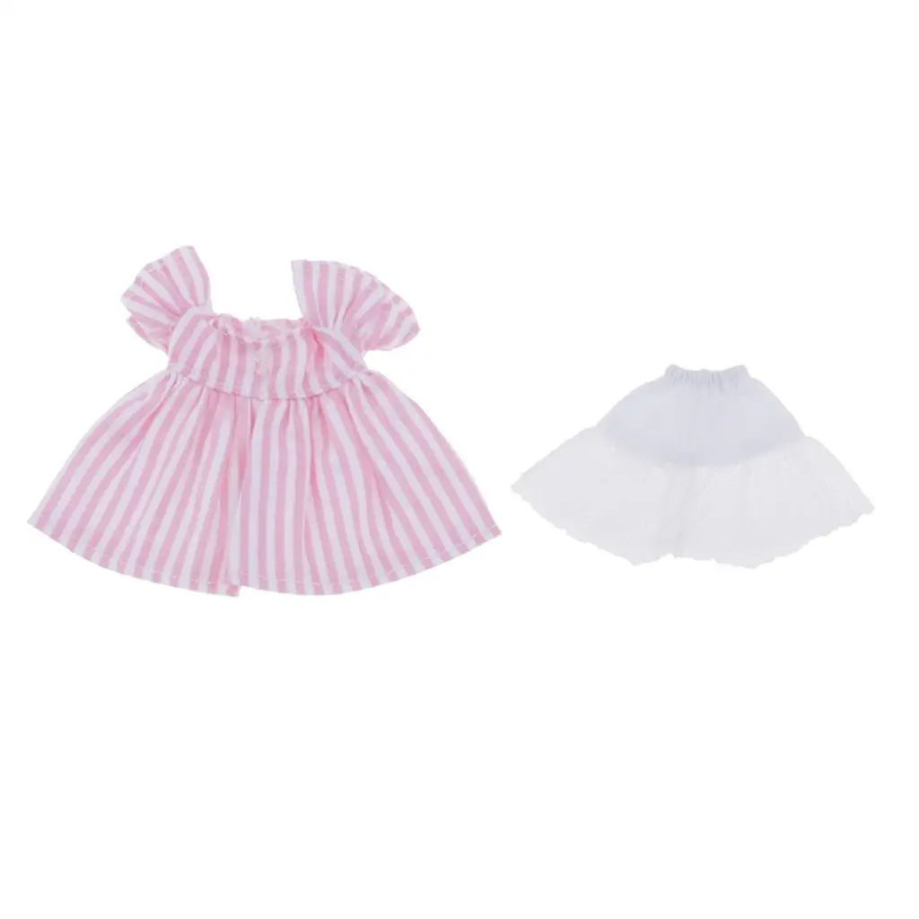 Prinsessenjurk Met Witte Onderrok Outfits Voor Obitsu 11 Pop En 6 Inch Bjd