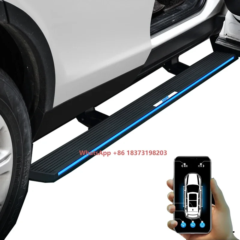 

Aluminium Folding Steps Deployable Side Pedals Electric Side Steps Running Boards for GMC Sierra 1500 Crew Cab 2019+