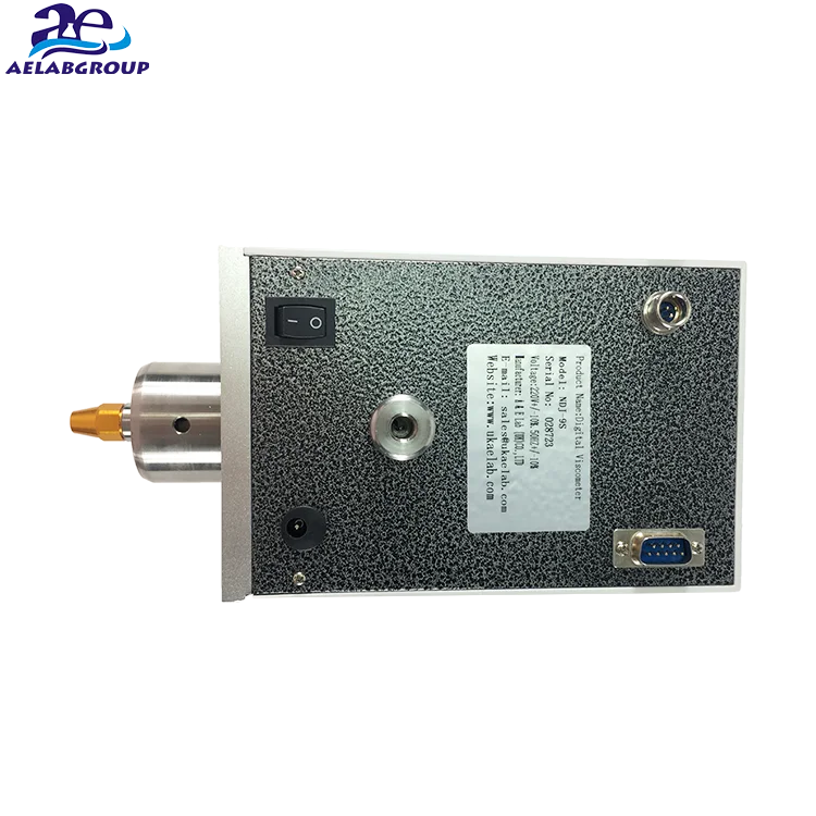 Viscosimetro digitale a cono e piastra 10 ~ 2x1,000,000mpa.s NDJ-8S viscosimetro ad alta temperatura capillare in vetro riscaldato Ubbelohde