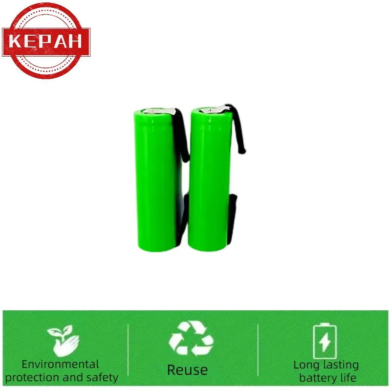 KEPAH 14500 lithium-ion rechargeable battery, welded joint, AA battery, flashlight headlight and lithium battery, 1000mAh, 3.2V