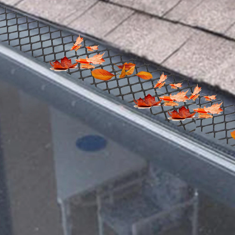 

Plastic Gutter Guard Mesh Netting Drainage Accessories Leaf Protector Easy Install Heat Resistance Durability Non Deform
