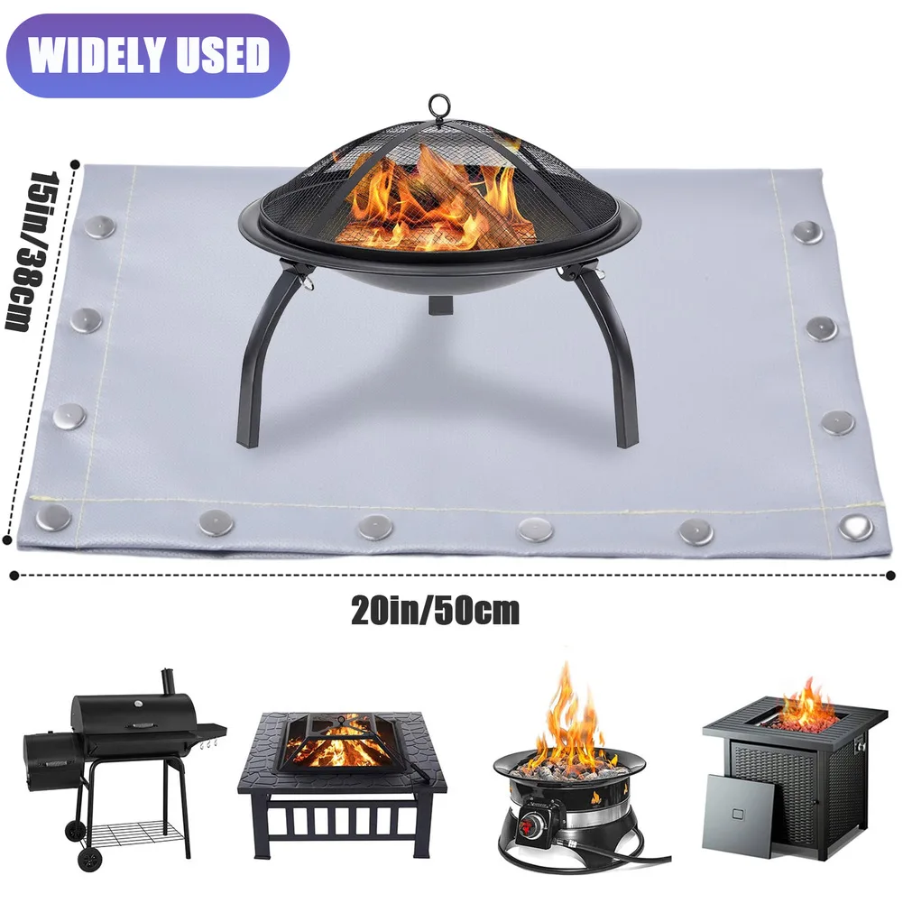 For Picnics For Backyard Events As Shown Fireproof Mat Fireproof Mat For Barbecue Bbq Accessory Heat Resistant