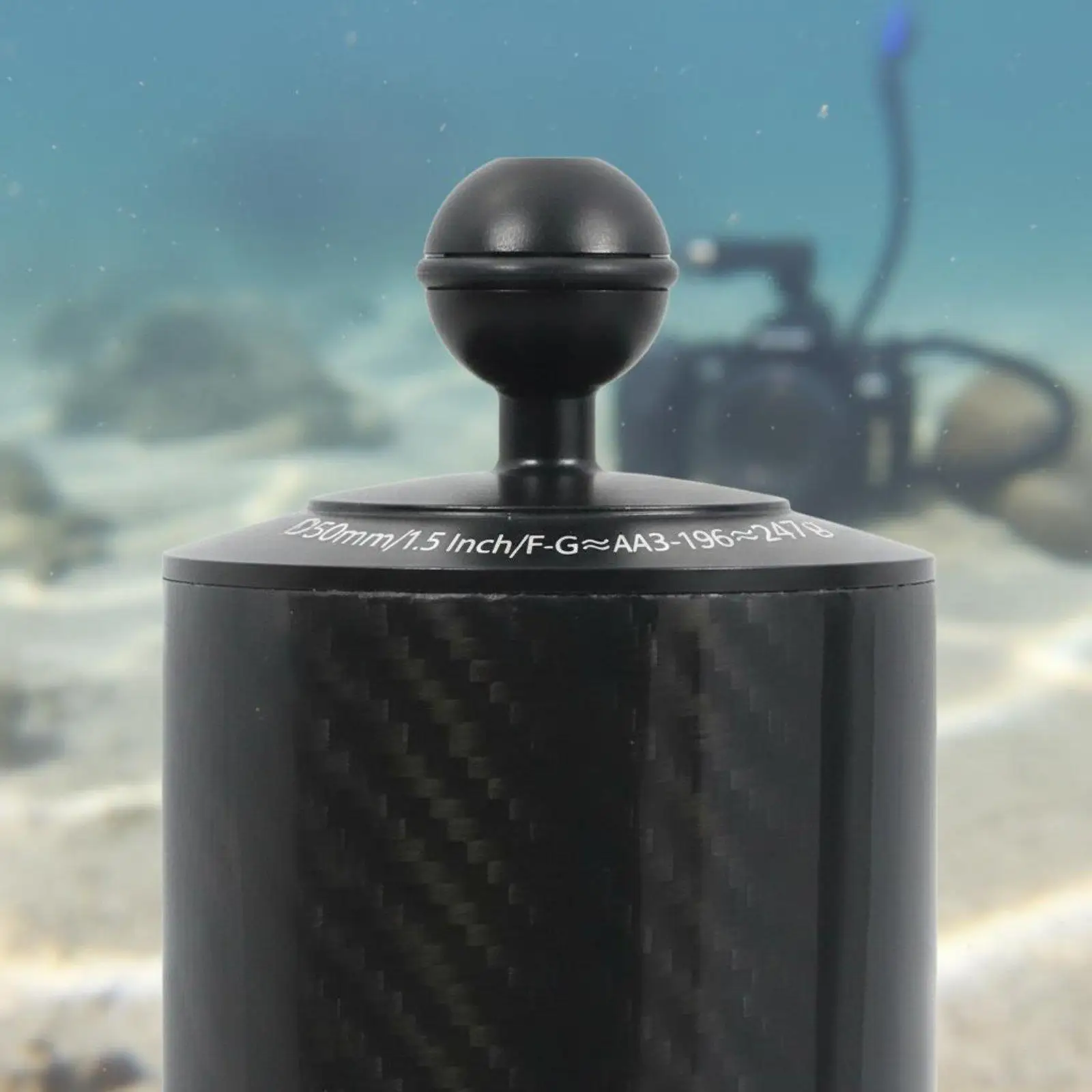 Universal Diving Light Arm Carbon Fiber Buoyancy Rod for Scuba 1.5L Carbon Fiber Equipment